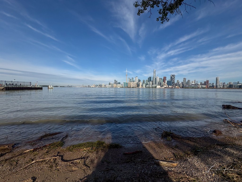 View Toronto's downtown skyline from Ward's Island.